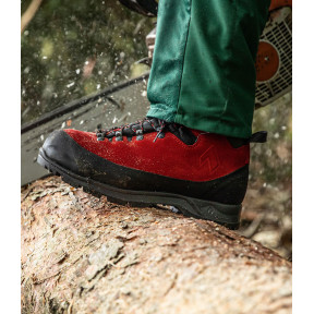 Buty wysokie PROTECTOR FOREST 2.1 GTX mid - Czerwony - Haix