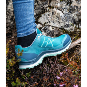 Chaussures BLACK EAGLE Adventure 3.0 GTX Ws low - Bleu Canard Menthe - Haix