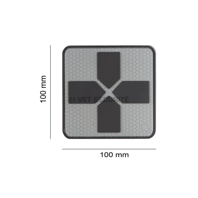 Patch gumowy Big Cross Medic - Szary - JTG