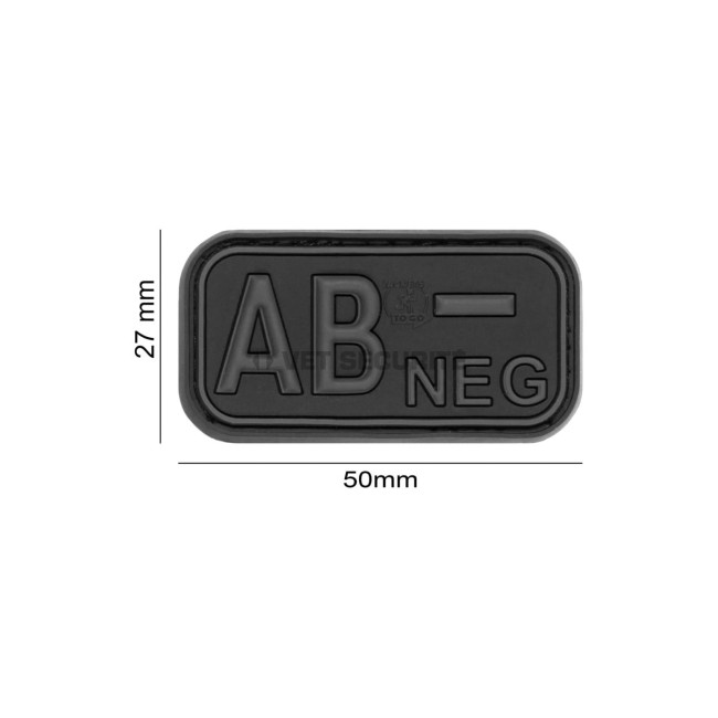 Gummi-Patch Blutgruppe AB- Blackops - JTG