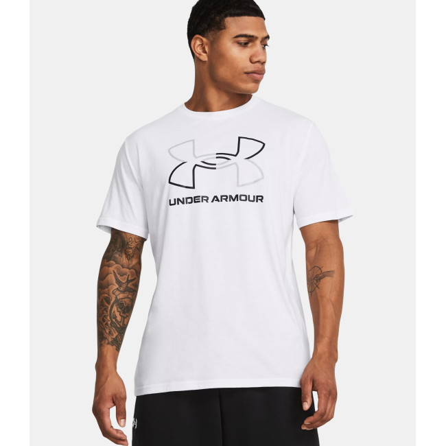 T-shirt homme UA Foundation - Blanc / Noir - Under Armour