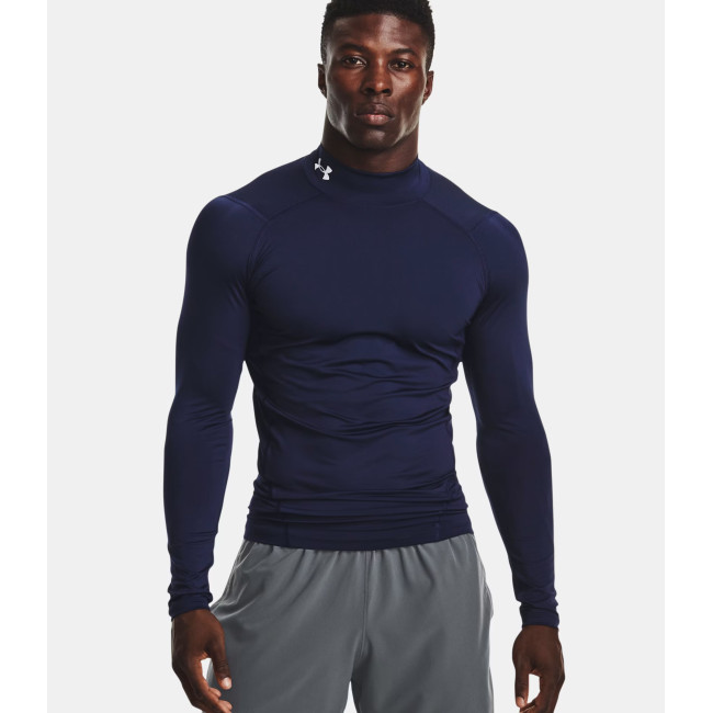 Bluza z długimi rękawami i stójką HeatGear® Armour dla mężczyzn - Granatowa - Under Armour