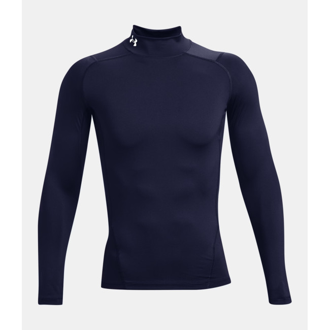 Haut à manches longues et col montant HeatGear® Armour pour homme - Bleu Marine - Under Armour