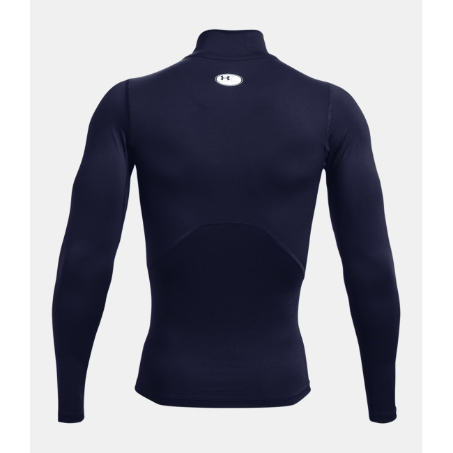 Haut à manches longues et col montant HeatGear® Armour pour homme - Bleu Marine - Under Armour