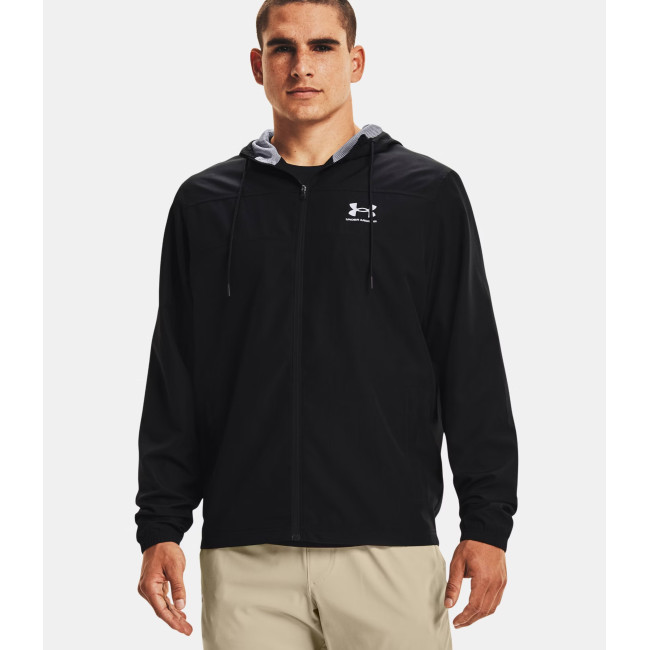 Kurtka przeciwwiatrowa UA Sportstyle dla mężczyzn - Czarna - Under Armour