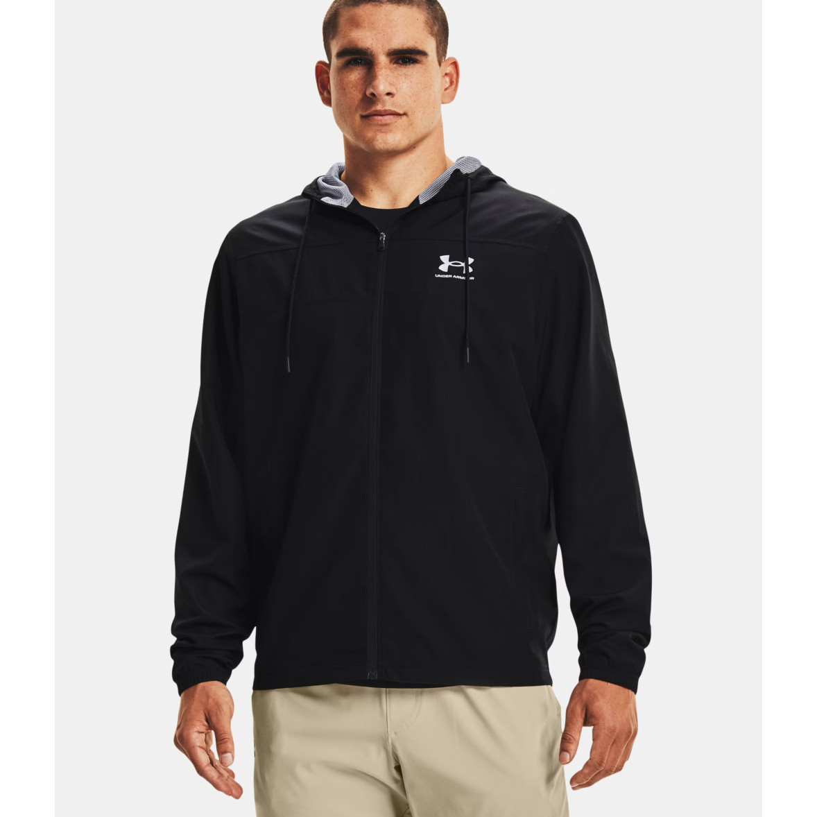 Giacca antivento UA Sportstyle da uomo Nera Under Armour