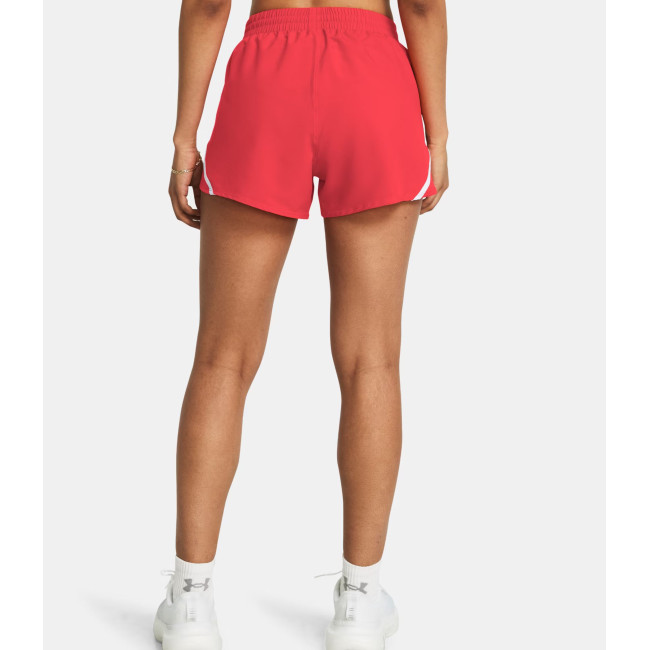 Dames short UA Fly-By 3' - Rood - Under Armour