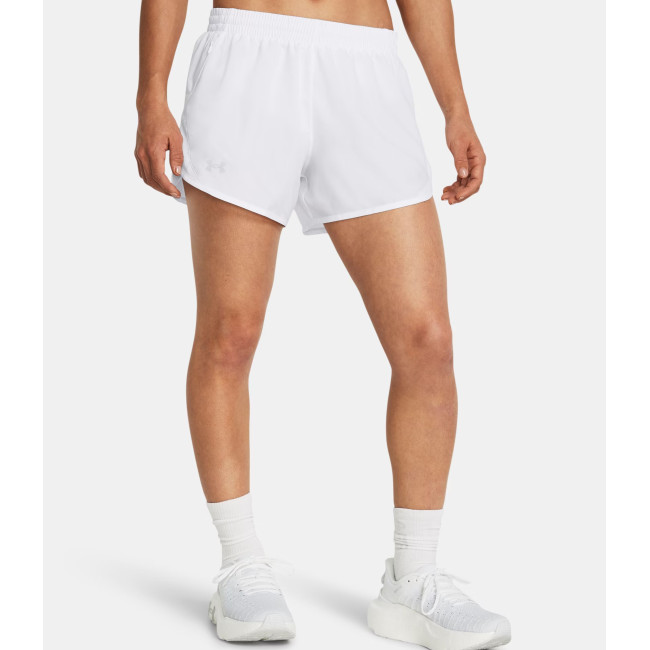 Dames short UA Fly-By 3' - Wit - Under Armour