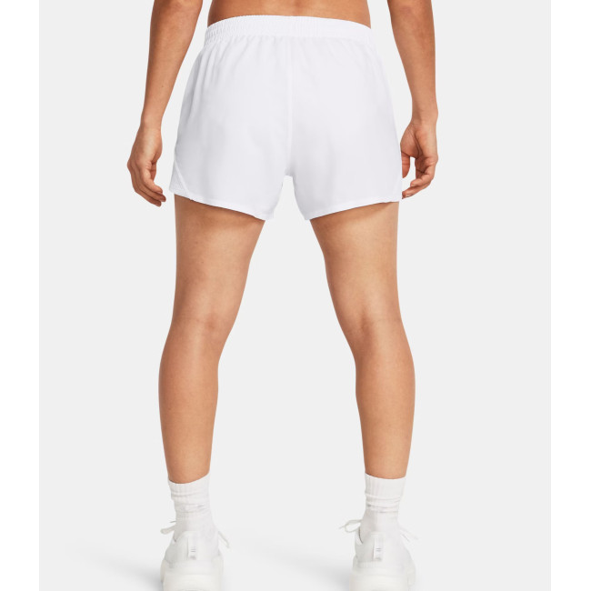 UA Fly-By 3' Damenshorts - Weiß - Under Armour