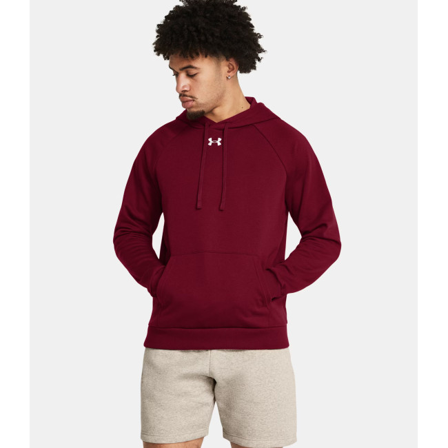 UA Rival Fleece Hoodie für Herren - Kardinalrot - Under Armour