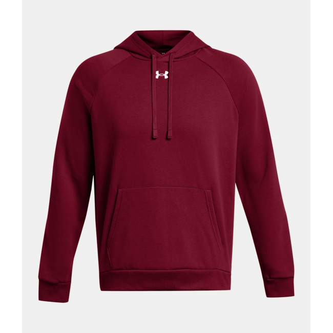 Hoodie polaire homme UA Rival - Rouge Cardinal - Under Armour