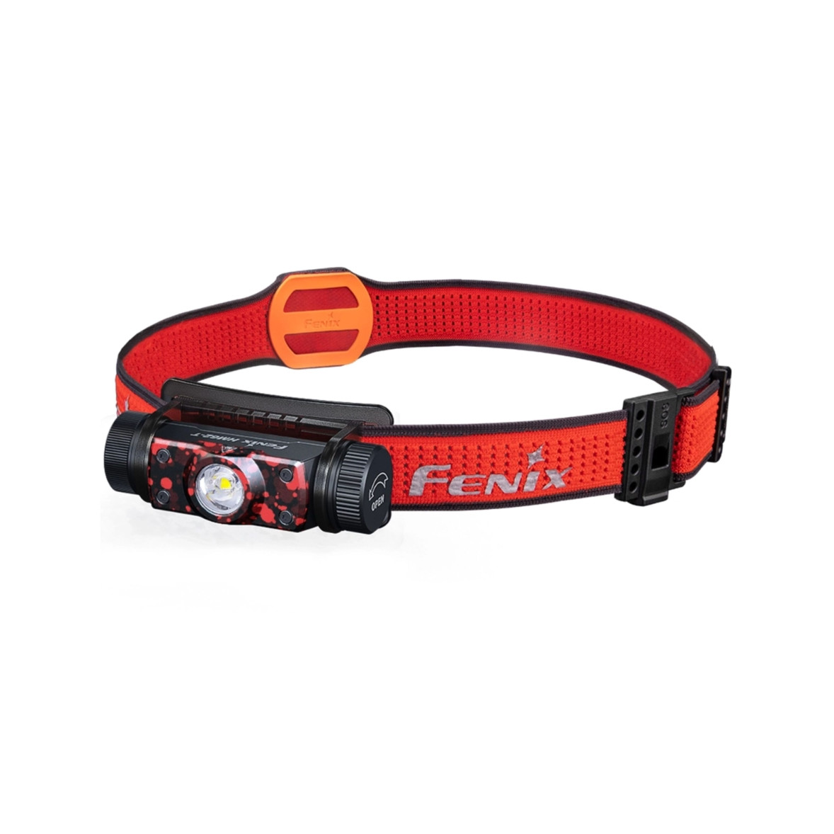 Lampe frontale légère en magnésium pour le trail running rouge 1200