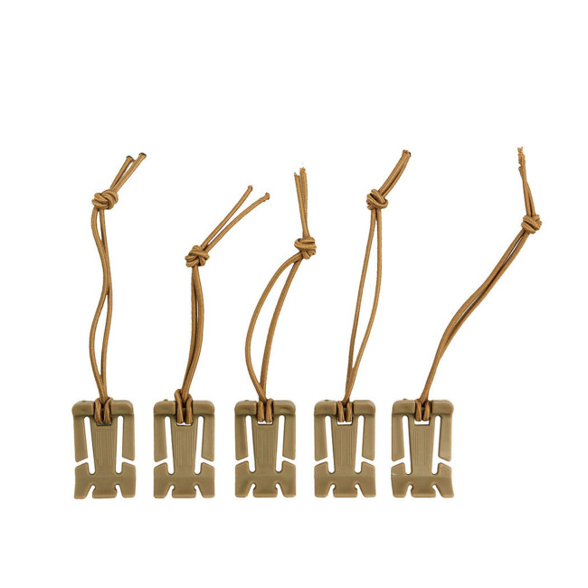 5-pack elastische Molle bevestigingen - Coyote - 101 Inc