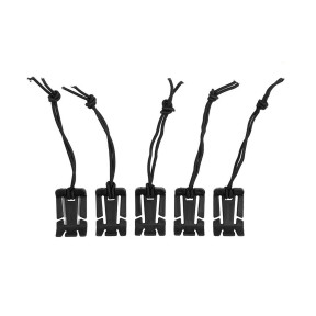 5er-Pack elastische Molle-Befestigungen - Schwarz - 101 Inc