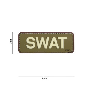 3D PVC Patch SWAT Grün/Braun - 101 Inc