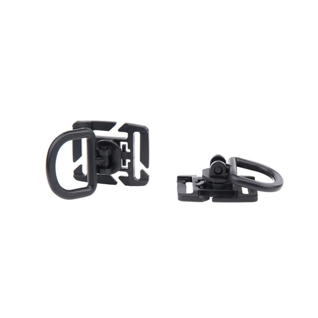 Set van 2 Molle D-ringen - Zwart - 101 Inc