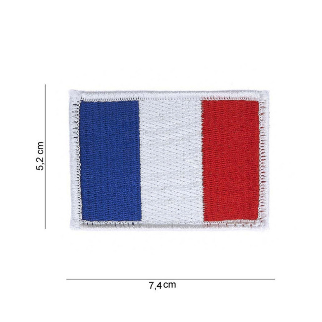 Frankrijk vlag patch klein model velcro - Fostex Garments