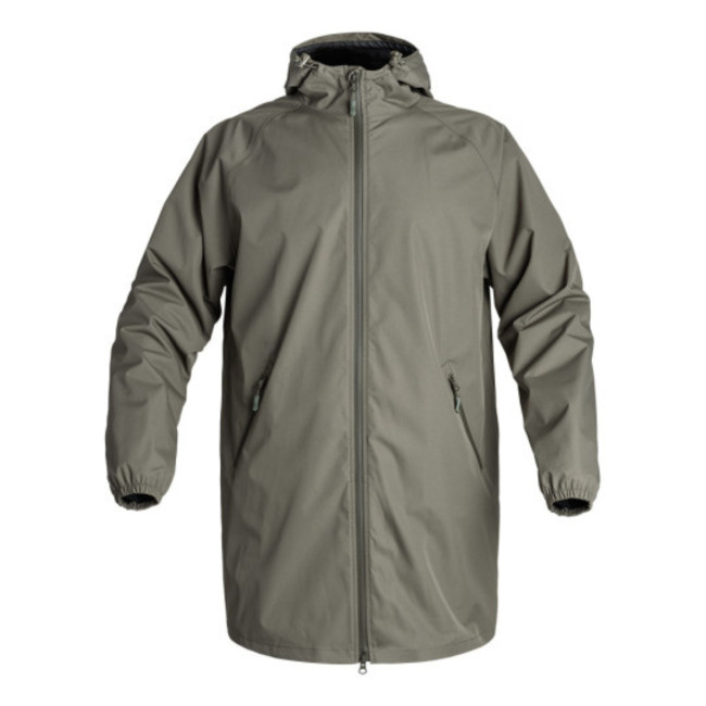 Lange Lightshell-Jacke Rain Protect olivgrün - A10 Equipment