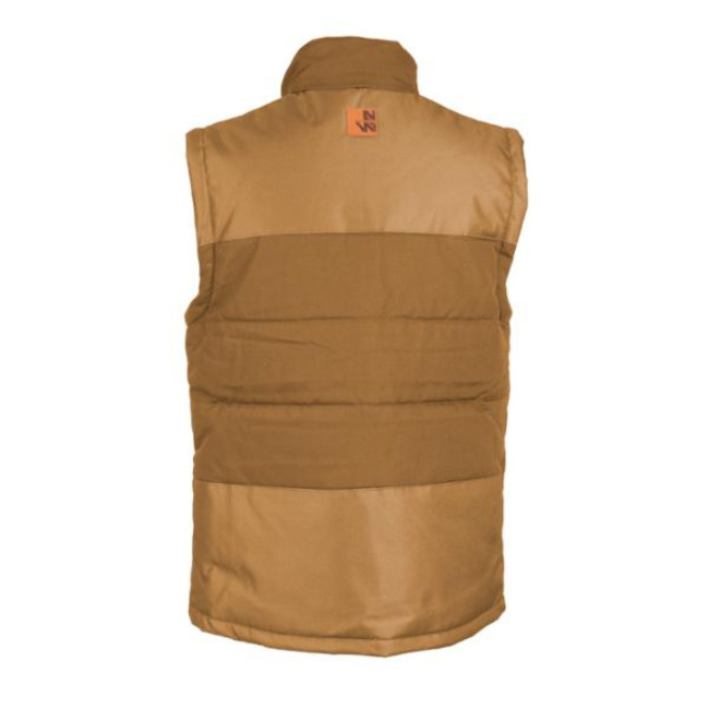 Ärmellose Arbeitssteppjacke Noah Khaki - Nine Worths by North Ways