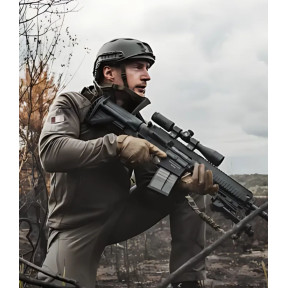 Veste softshell Fighter vert olive - A10 Equipment