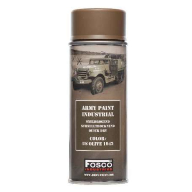 Militärische Sprühfarbe US Olivgrün 1942 400 ml - Fosco Industries