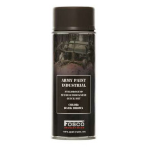 Bombe de peinture militaire Marron Foncé Mate 400 ml - Fosco Industries