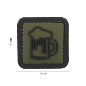 Patch 3D PVC Bière vert - 101 Inc