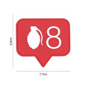 Patch 3D PVC Granat 8 - 101 Inc