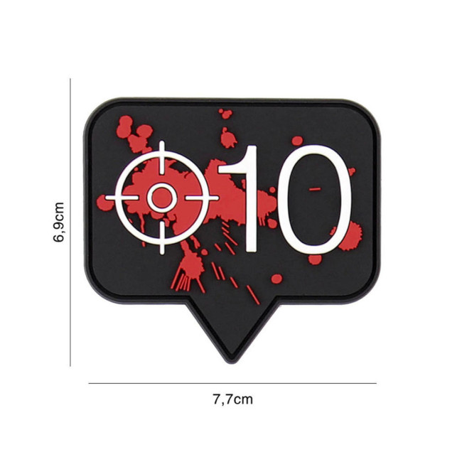 3D PVC-Patch Headshot 10 - 101 Inc