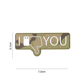 Patch 3D PVC I don't like you Woodland - 101 Inc