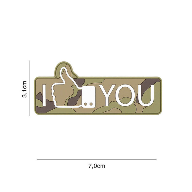 Patch 3D PVC I like you Woodland - 101 Inc