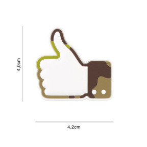 Patch 3D PVC Like/don't like Woodland - 101 Inc