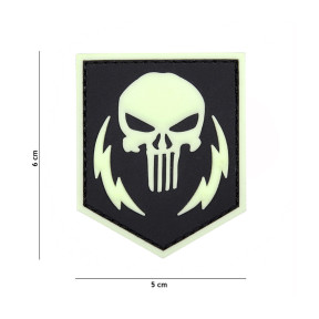 3D PVC-Patch Punisher Thunder Strokes niedrige Sichtbarkeit - 101 Inc