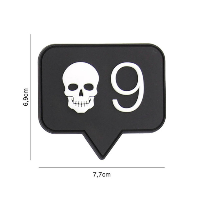 Patch 3D PVC Skull 9 - 101 Inc