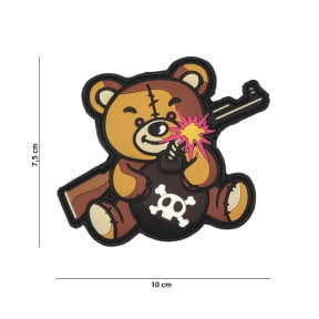 Patch 3D PVC Terror Teddy - Marron - 101 Inc