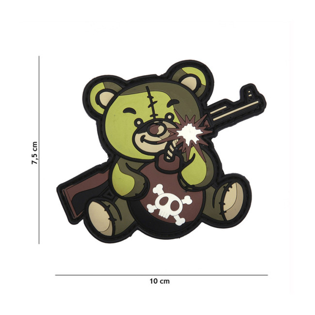 Patch 3D PVC Terror Teddy - Groen - 101 Inc