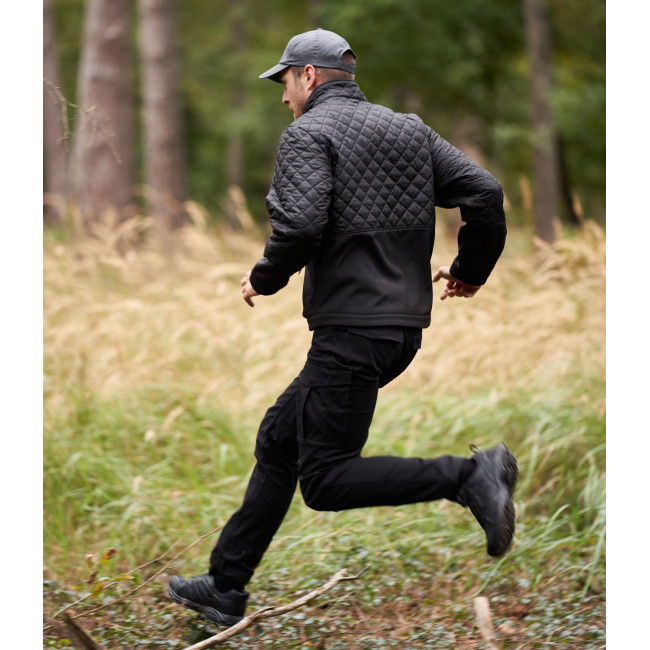 STORM Softshell-Jacke mit zwei Materialien UNDERCOVER Schwarz - GK