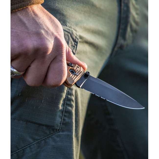 Zakmes Cac® S200 getand PA6 Vengeur Edition tan - TB Outdoor