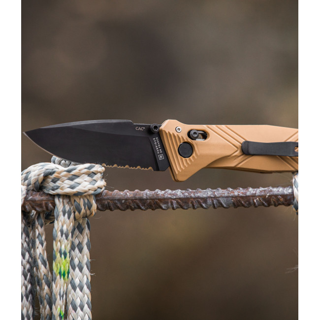 Taschenmesser Cac® Sägezahnung PA6 Vengeur Edition tan - TB Outdoor