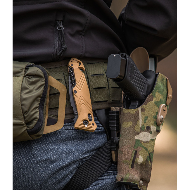 Couteau de poche Cac® serration PA6 Vengeur Edition tan - TB Outdoor