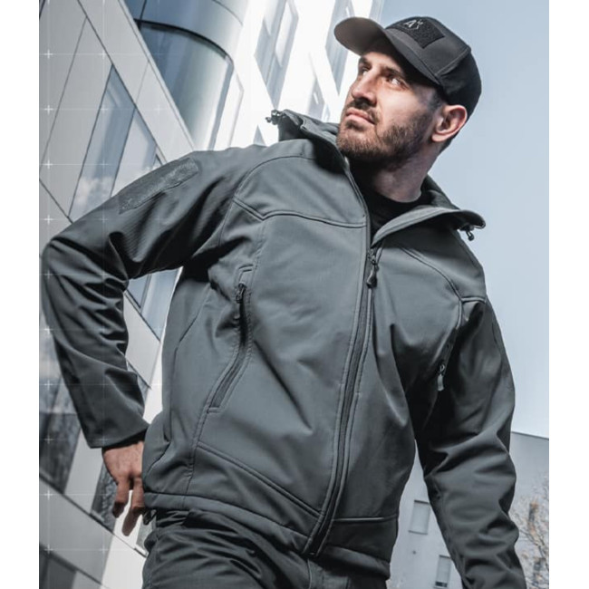 Softshell jas Instructor betongrijs - A10 Equipment