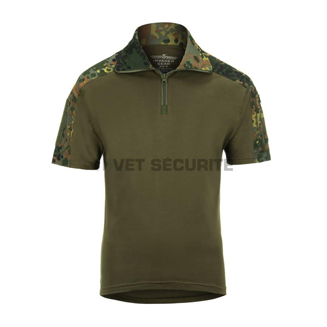 Chemise de combat à manches courtes Flecktarn - Invader Gear