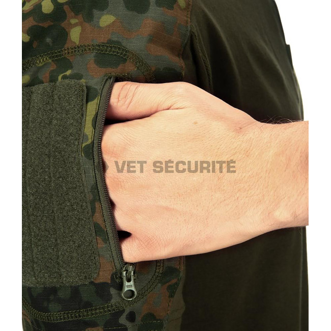 Gevechtshemd met korte mouwen Flecktarn - Invader Gear