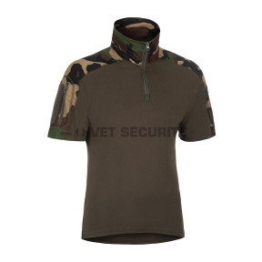 Chemise de combat à manches courtes Woodland - Invader Gear