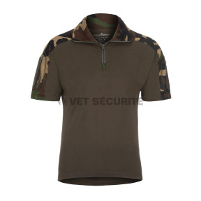 Chemise de combat à manches courtes Woodland - Invader Gear