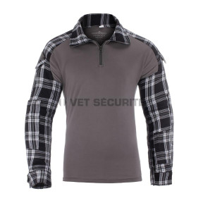 Flanelowa koszula bojowa Black - Invader Gear