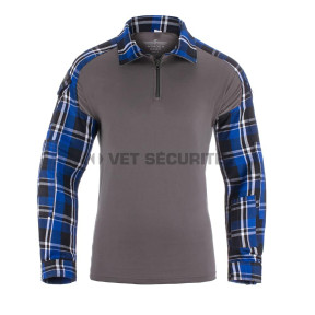 Flanel gevechtshemd Blue - Invader Gear