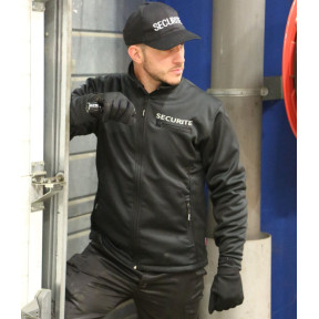 Blouson Softshell Wolf sécurité noir - CityGuard