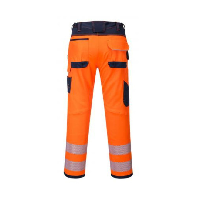 Broek PW3 hoge zichtbaarheid oranje marine - Portwest