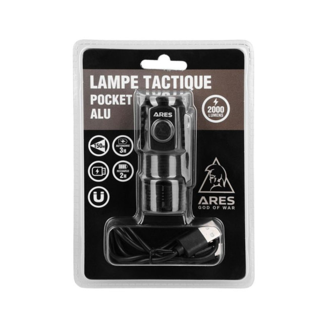 Taktische Lampe Pocket Alu 2000 Lumen - Ares